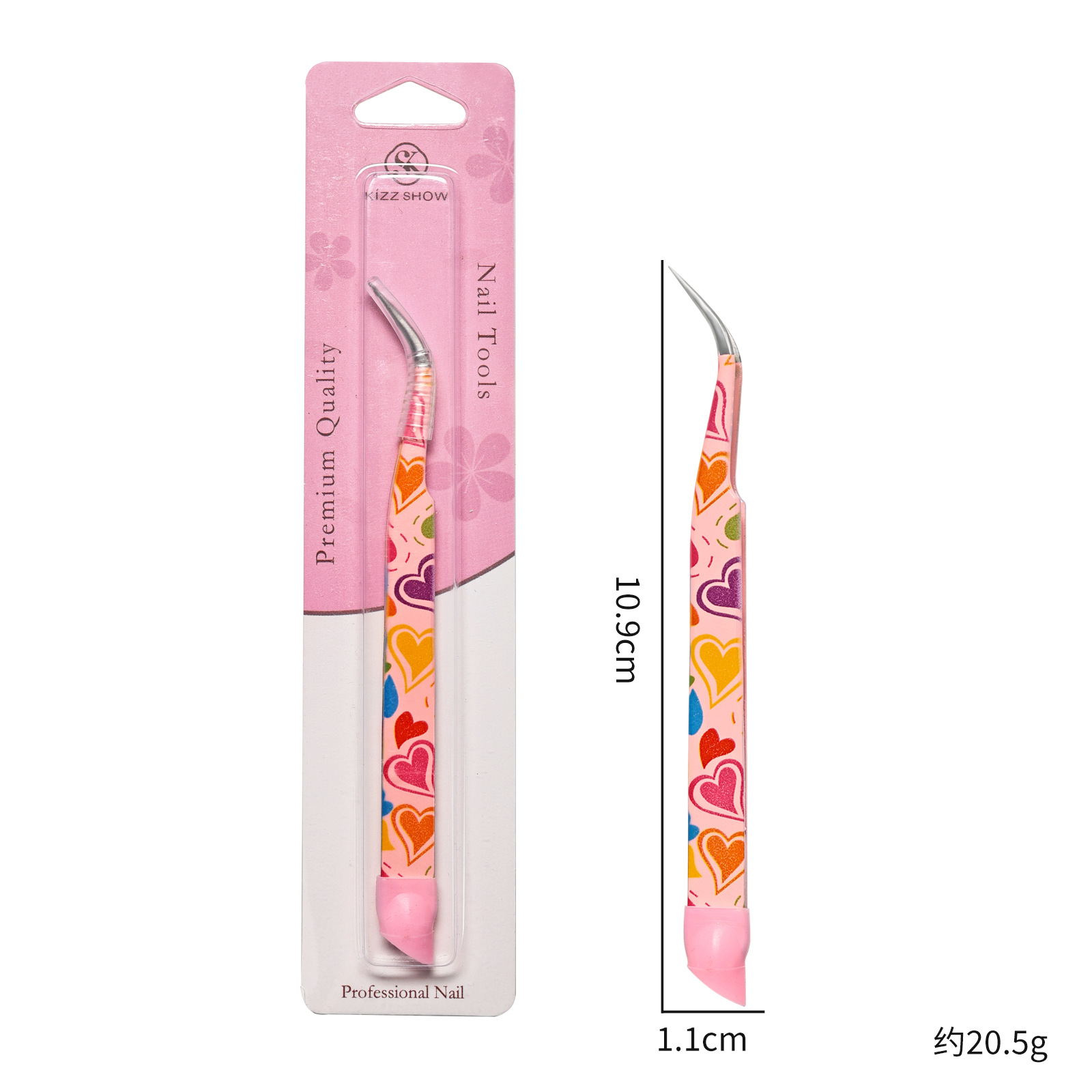 Eyelash Extension Japanese - 1/2 Buah Pinset Manikur Dua Sisi