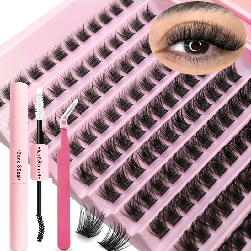 Eyelash Extension Human Hair - Kit Ekstensi Bulu Mata DIY Cluster