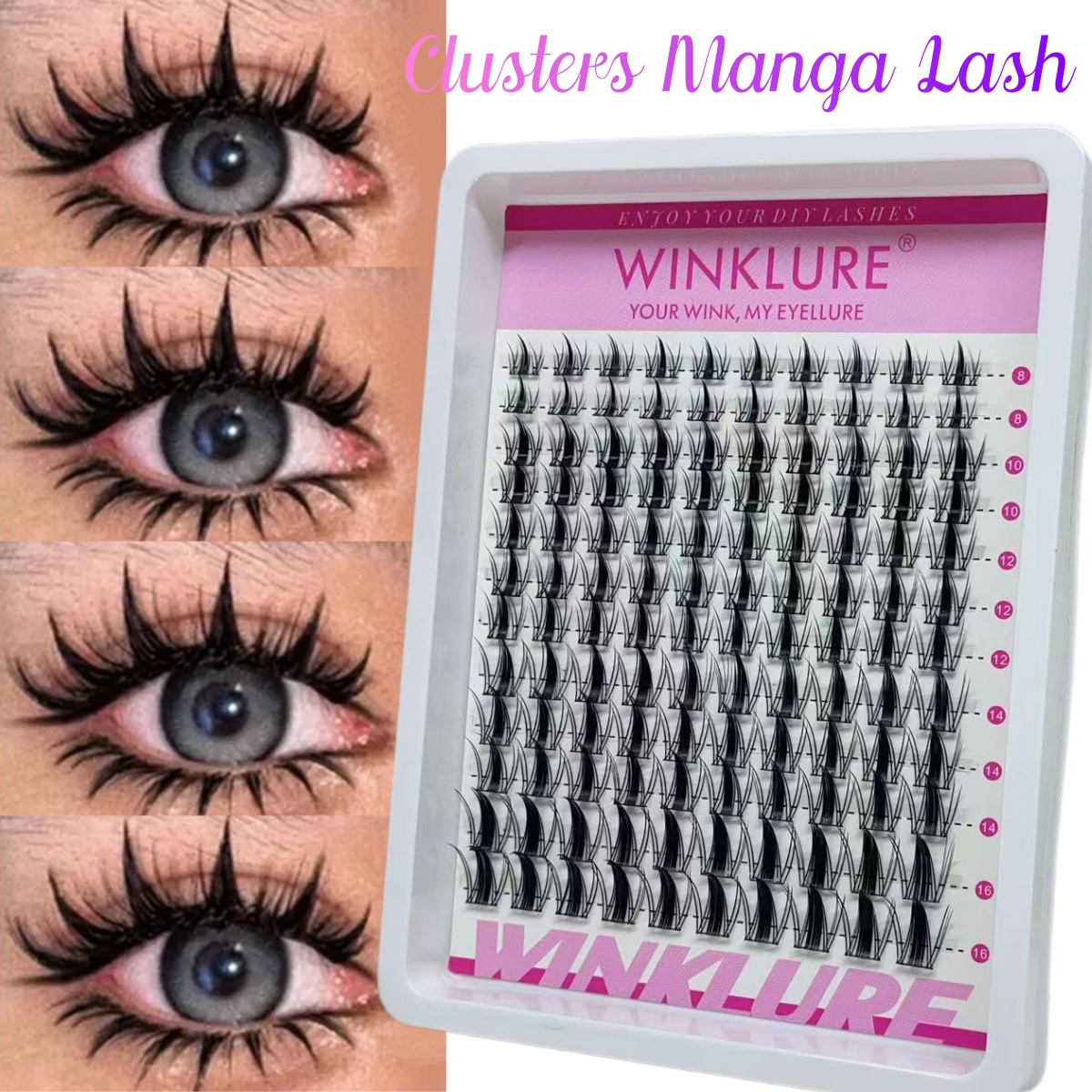 Eyelash Extension Equipment - WINKLURE Manga Lash Clusters Kit Bulu
