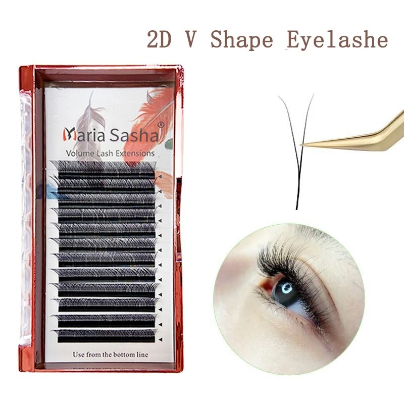 Eyelash Extension Human Hair - MARIA 2D Y Bentuk Bulu Mata