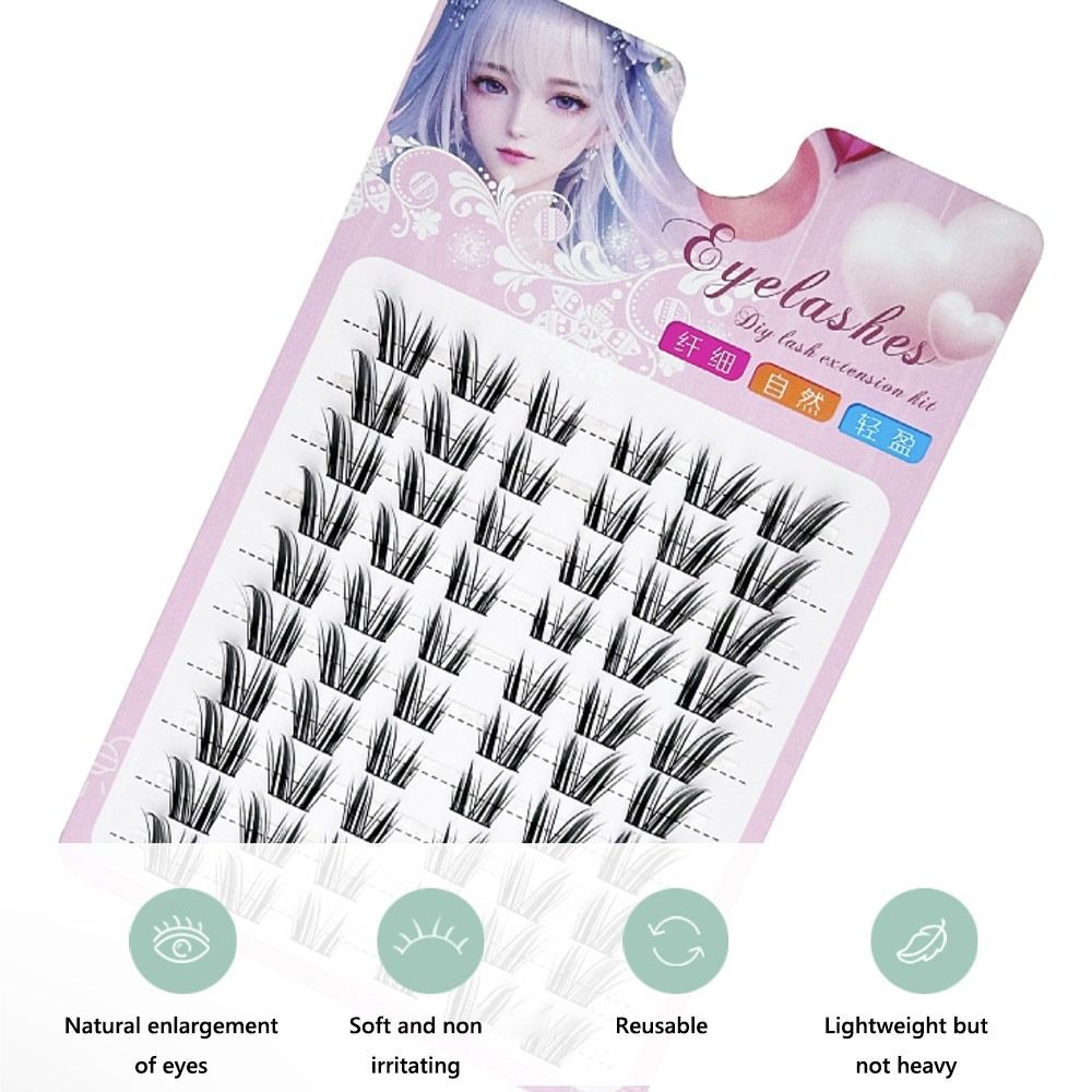Bulu Mata Palsu 12mm Cat Eye F - Eyelash Extension Wet Look ulasan dan harga