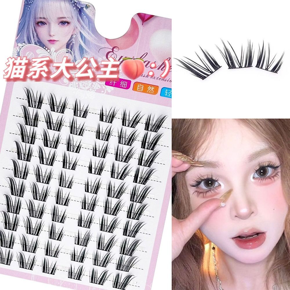 Bulu Mata Palsu Model Cat Eye  - Eyelash Extension Wet Look ulasan dan harga