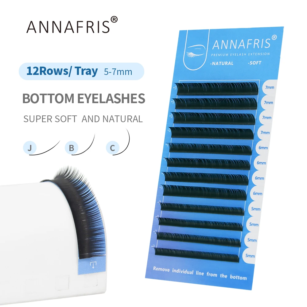 ANNAFRIS Bulu Mata Bawah Campu - Eyelash Extension Human Hair ulasan dan harga