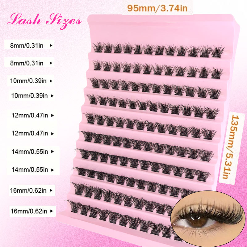 Kit Ekstensi Bulu Mata DIY Clu - Eyelash Extension Human Hair ulasan dan harga