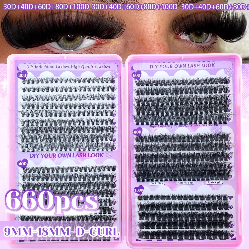 Bulu Mata Palsu Panjang 9-18mm - Eyelash Extension Kits ulasan dan harga