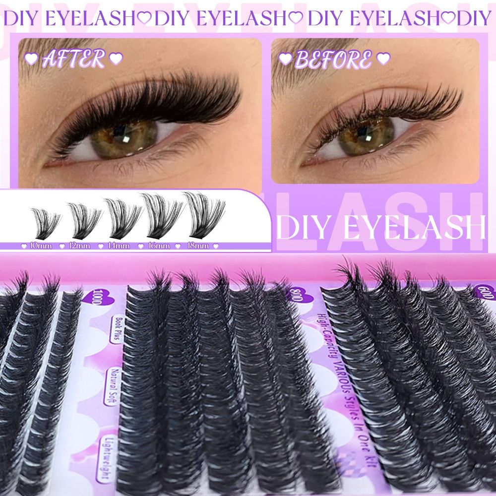 Bulu Mata Palsu Panjang 9-18mm - Eyelash Extension Kits ulasan dan harga