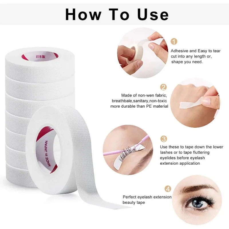 6 Rol Pita Isolasi Jepang untu - Eyelash Extension Japanese ulasan dan harga