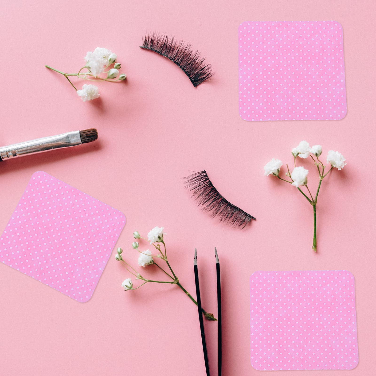 600Pcs Kain Lap Katun Pembersi - Lashes Eyelash Extension ulasan dan harga
