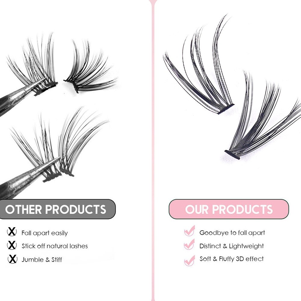 Bulu Mata Palsu Panjang 8-16mm - Eyelash Extension Kits ulasan dan harga