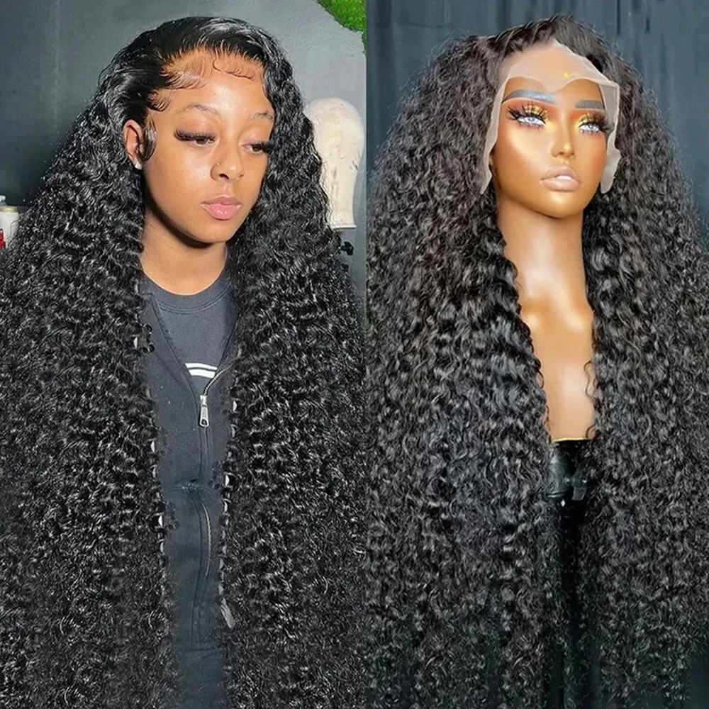 Wig Rambut Asli Deep Wave 13x4 - Eyelash Extension Natural Look ulasan dan harga