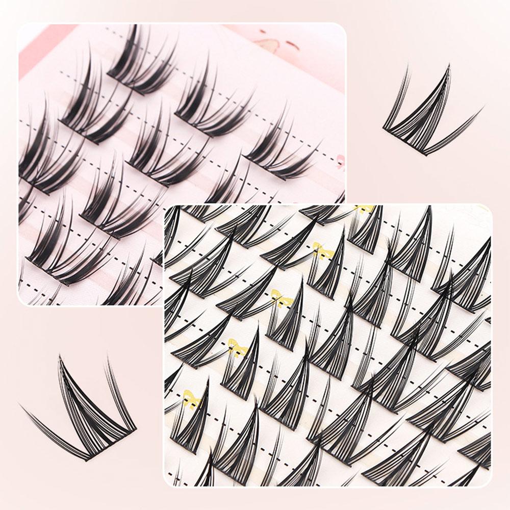 60/100 Buah Cluster Bulu Mata  - Eyelash Extension Wet Look ulasan dan harga