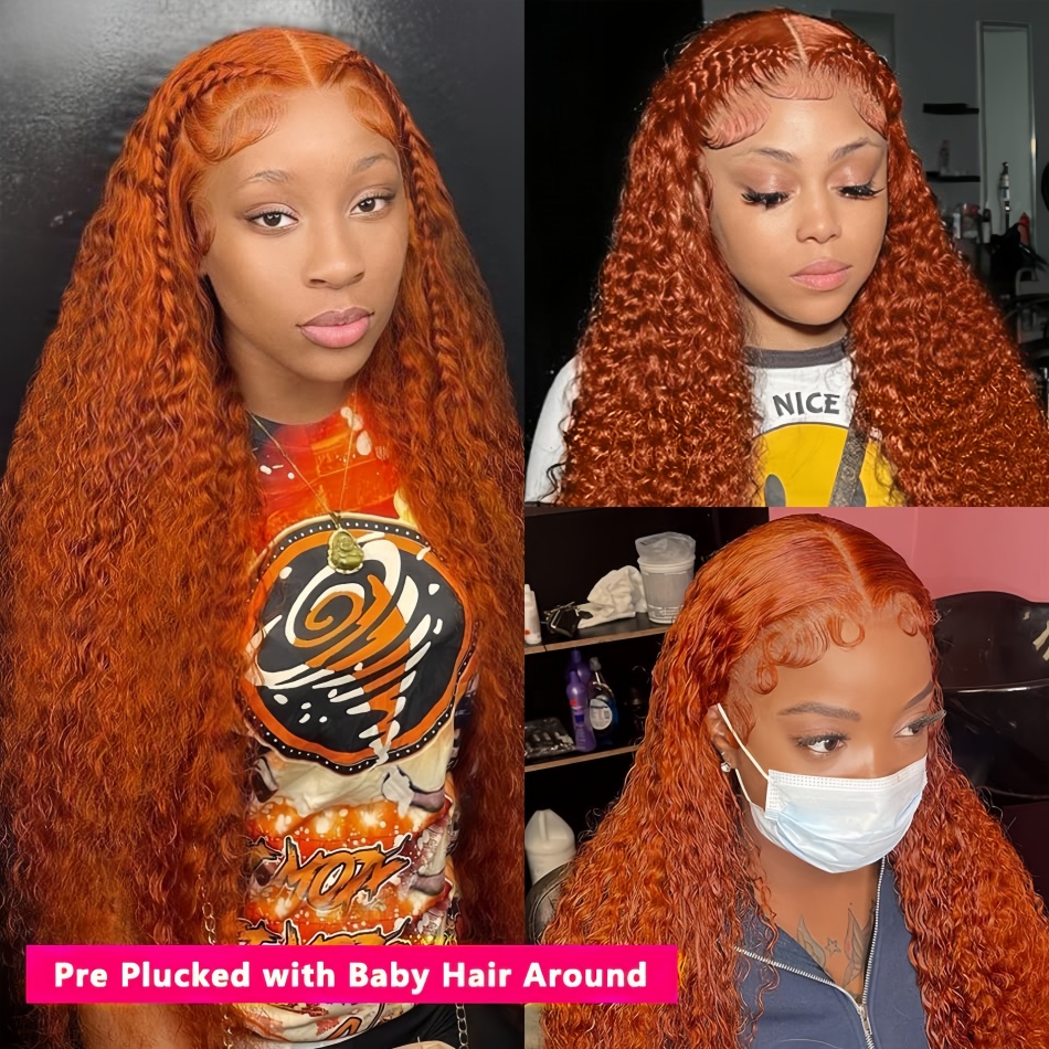 Wig Rambut Ikal Air Warna Oran - Eyelash Extension Natural Look ulasan dan harga